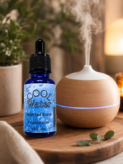 Cool water 100% fragrance oil – fresh aquatic & masculine home by selected scent