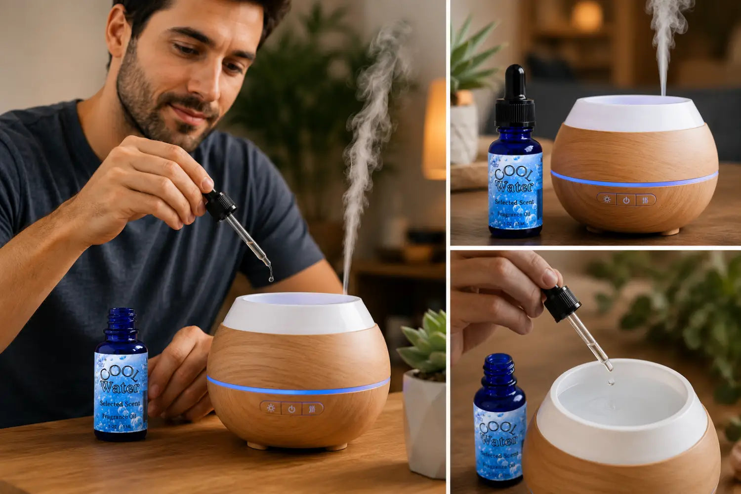 Cool water 100% fragrance oil – fresh aquatic & masculine home by selected scent