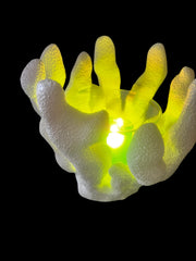 Selected Scent coral-shaped candle holder with glowing light for ocean themed for home decor