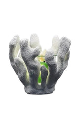 Selected Scent coral shaped candle holder in gray green ocean themed for home decor