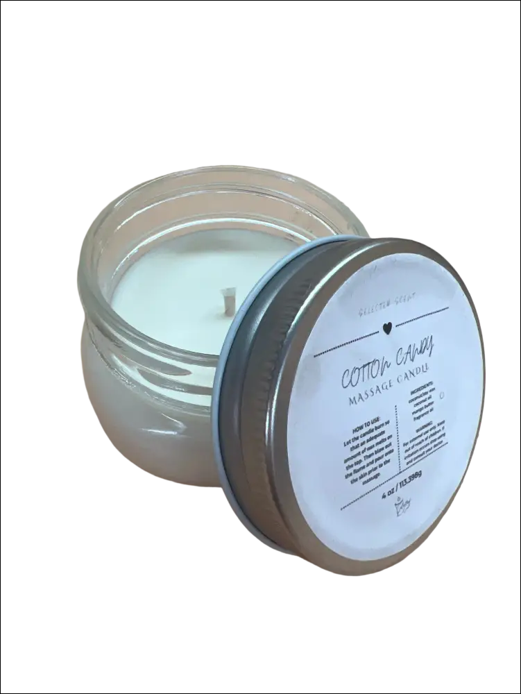 Cotton candy massage 4 oz candle with mango butter