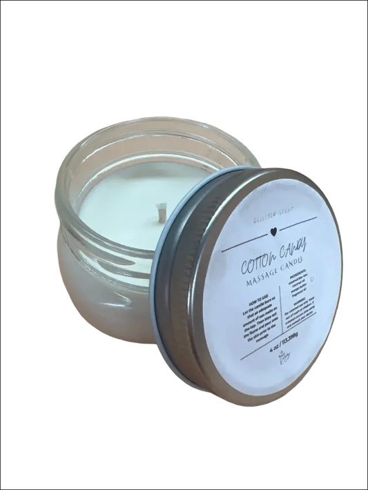 Cotton candy massage 4 oz candle with mango butter