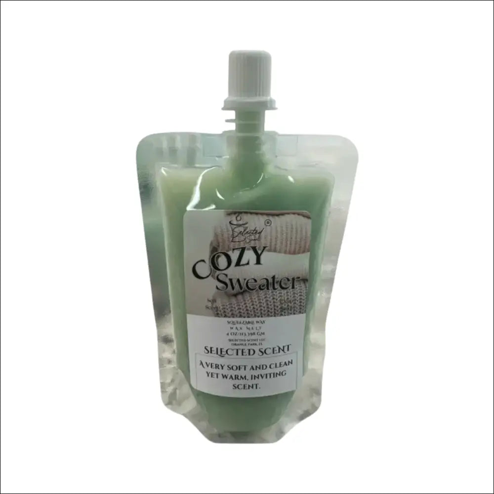 Cozy sweater squeezable wax melt all natural melts - 4 ounces
