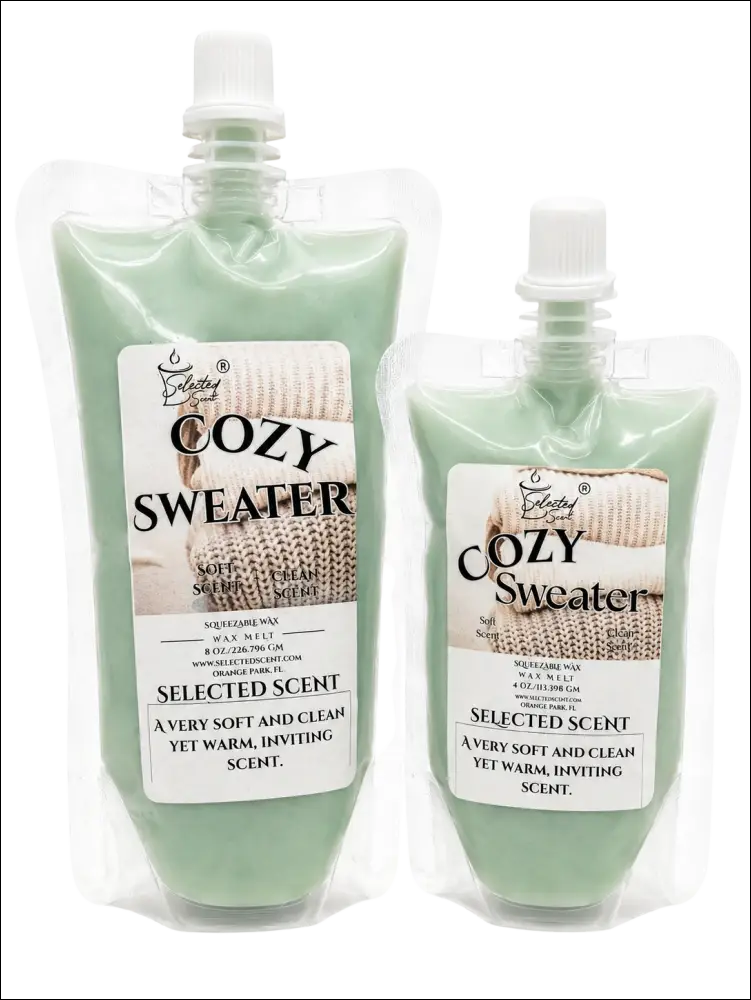 Cozy sweater squeezable wax melt all natural melts limited edition