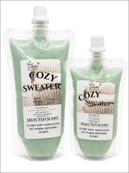 Cozy sweater squeezable wax melt all natural melts limited edition