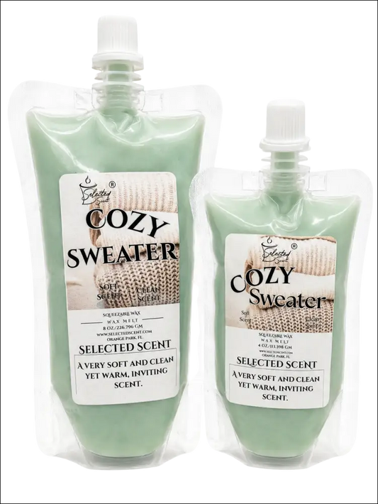 Cozy sweater squeezable wax melt all natural melts limited edition