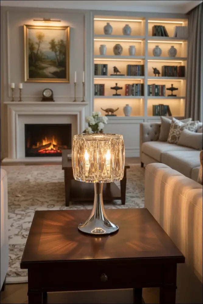 Crystal lamp adjustable aroma warmer