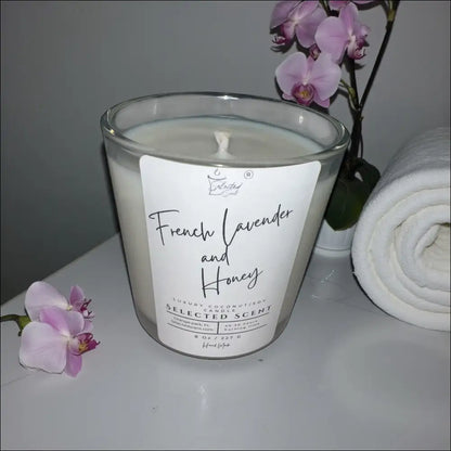 French lavender and honey 8 oz candle