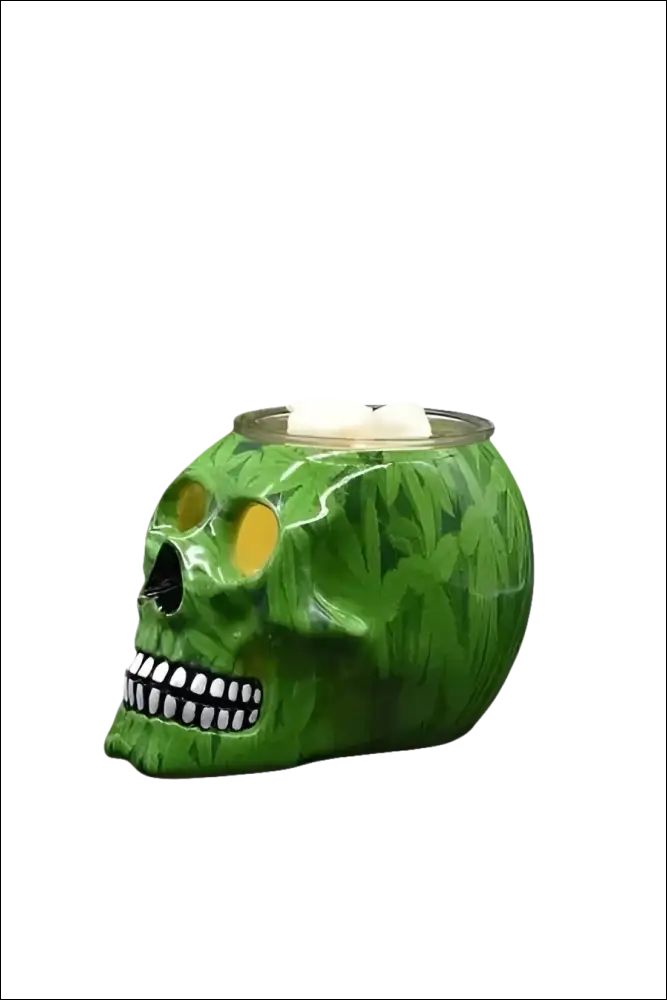 Skull special leaf wax and oil warmer electric decorative