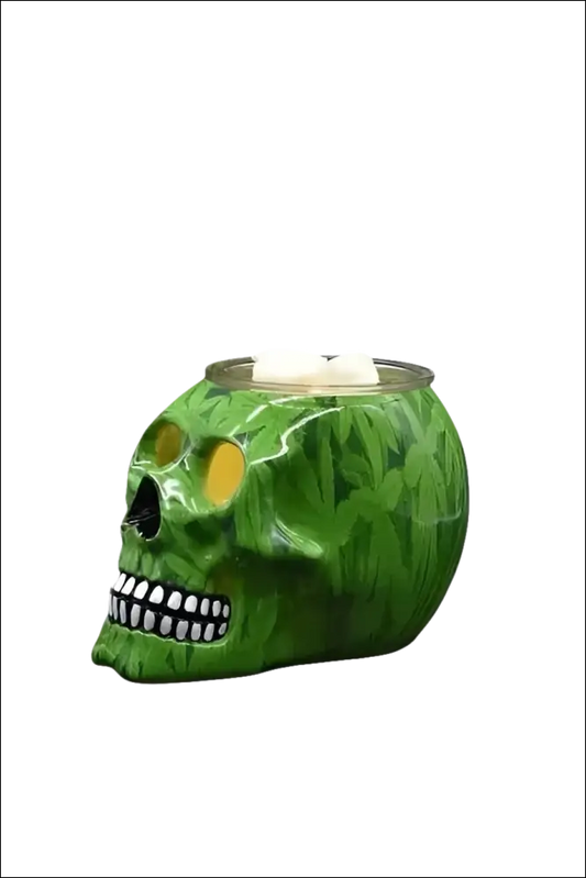 Skull special leaf wax and oil warmer electric decorative