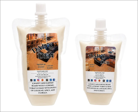 Dads den squeezable wax melt long lasting melts for home limited edition