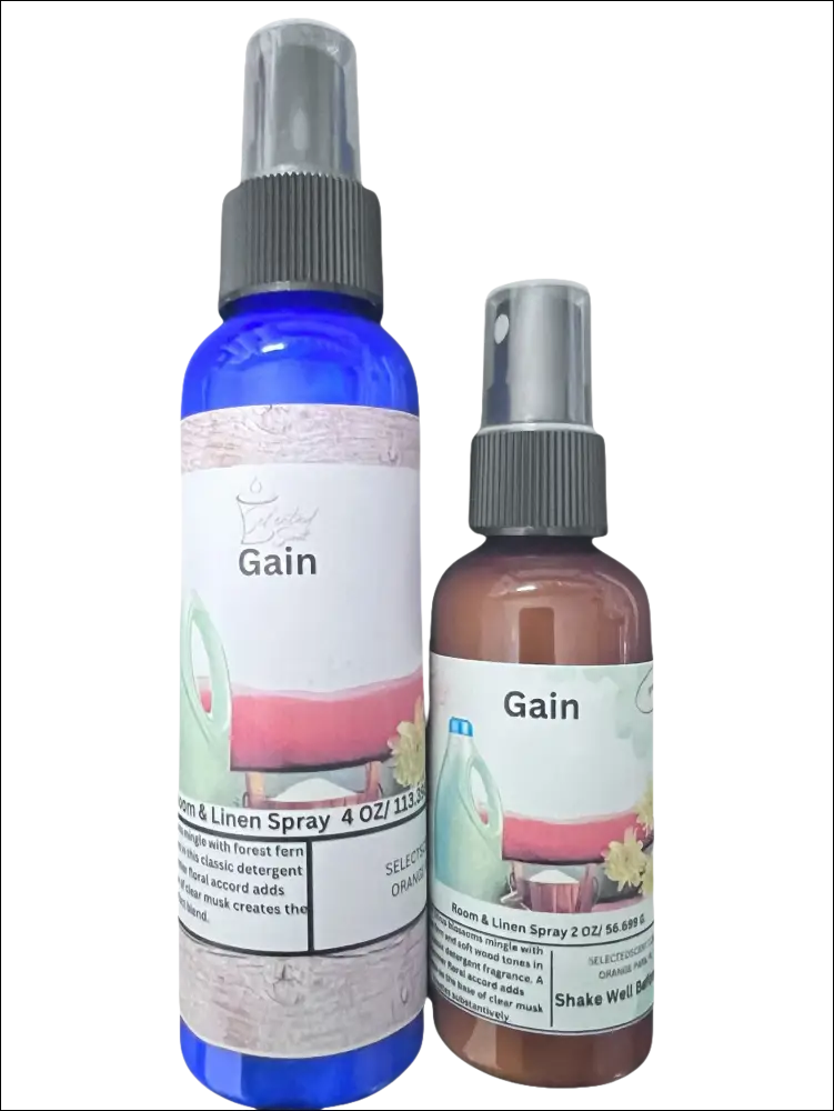 Gains fresh room and linen spray – natural long-lasting