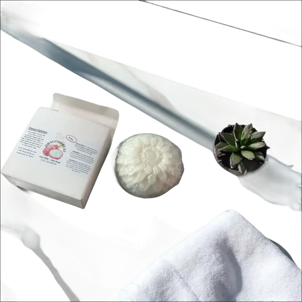 Dragonfruit goat and aloe soap soft luxurious fragrant