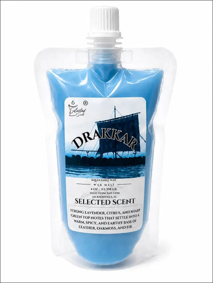 Drakkar squeezable wax melt all natural melts - 4 ounces
