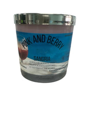 Selected Scent Pink and Berry Sangria Candle with Duo Fruity Sensation scent blend