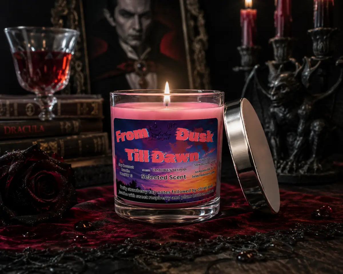 From dusk till dawn marbled 8 ounce candle