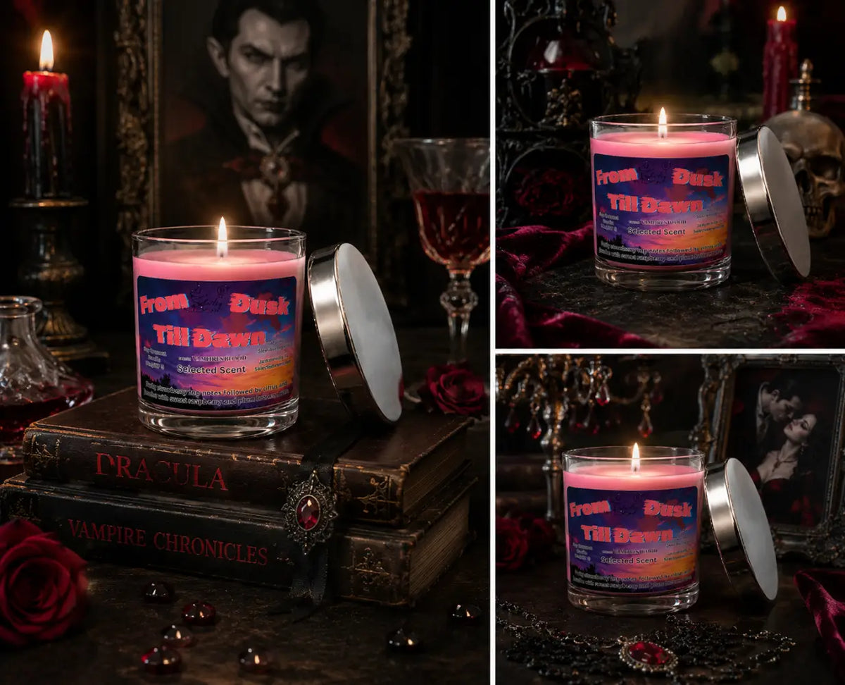 From dusk till dawn marbled 8 ounce candle