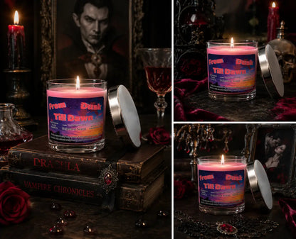 From dusk till dawn marbled 8 ounce candle