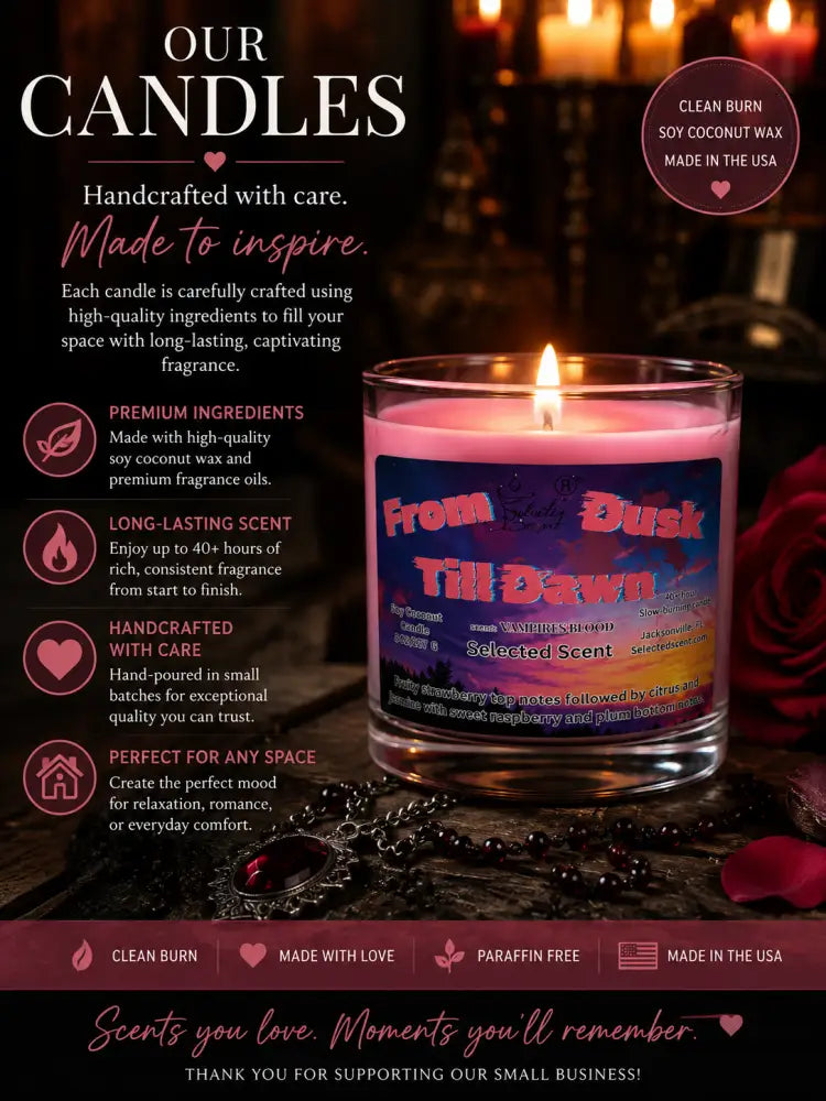 From dusk till dawn marbled 8 ounce candle