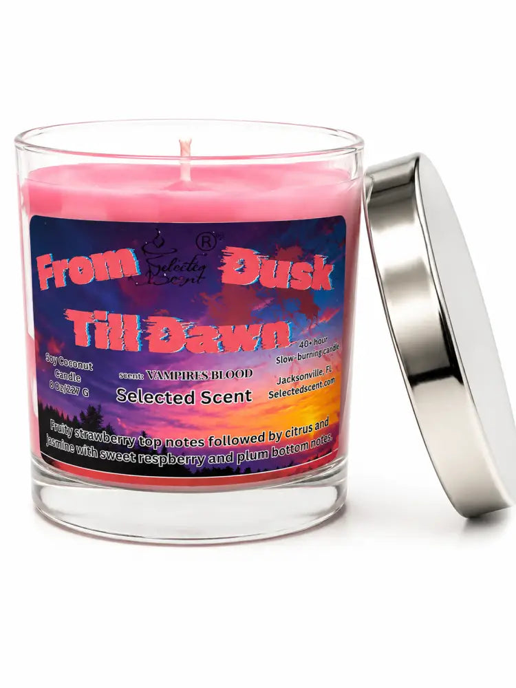 From dusk till dawn marbled 8 ounce candle