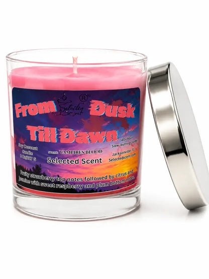 From dusk till dawn marbled 8 ounce candle