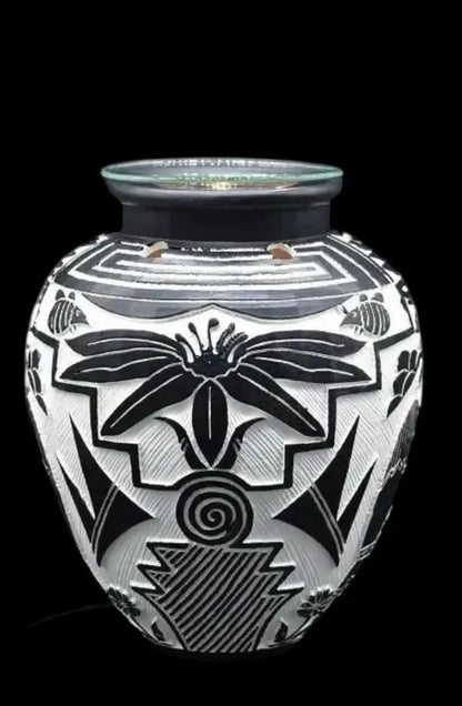 Vase egyptian wax and oil warmer electric decorative