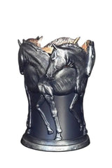 Selected Scent Electric Decorative Warmer with detailed horse design in black and silver