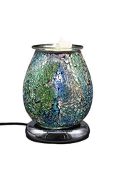 Selected Scent electric decorative warmer with mosaic glass design and metallic base