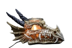 Selected Scent electric decorative warmer shaped like a dragon skull with glowing light and dark horns