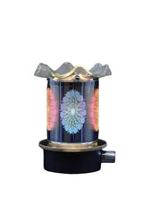 Selected Scent electric decorative warmer with floral pattern and ruffled top for home fragrance