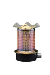 Selected Scent Electric Decorative Warmer with metallic patterned glass and black base