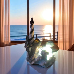 Selected Scent Electric Decorative Warmer featuring a lighthouse design with soft glowing light