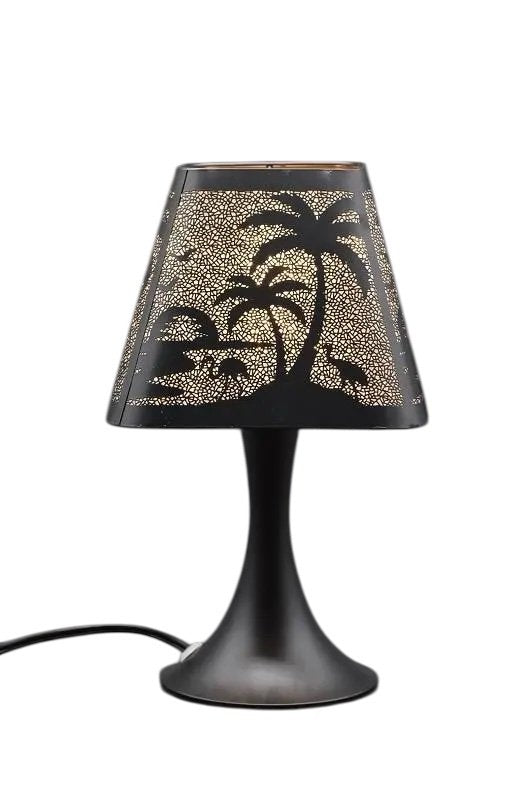 Selected Scent Electric Decorative Warmer with palm tree design and black metal base for home ambiance