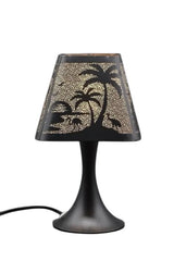 Selected Scent Electric Decorative Warmer with palm tree design and black metal base for home ambiance