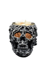 Selected Scent Electric Decorative Warmer shaped like a skull with intricate human figure design