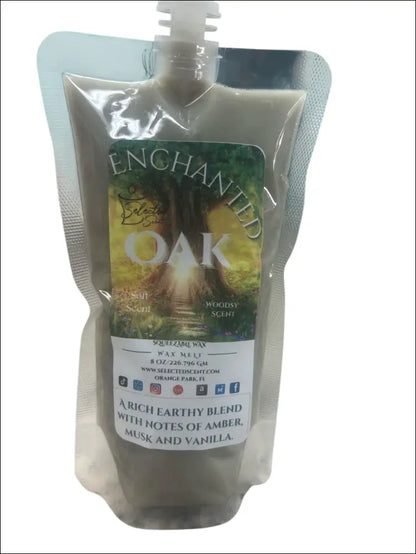 Enchanted oak squeezable wax melt by selected scent limited edition - 8 ounces