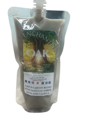 Selected Scent Enchanted Oak squeezable wax melt with earthy amber musk and vanilla scent