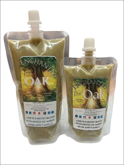 Enchanted oak squeezable wax melt by selected scent limited edition