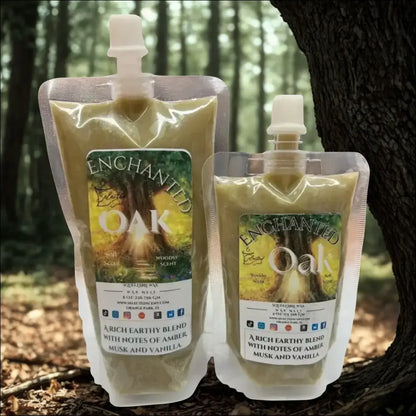 Enchanted oak squeezable wax melt by selected scent limited edition