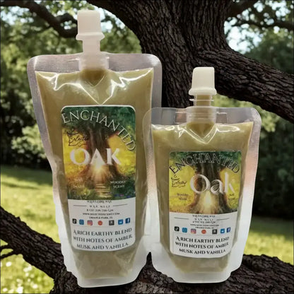 Enchanted oak squeezable wax melt by selected scent limited edition