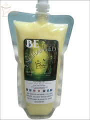 Selected Scent squeezable pomegranate bamboo wax melt in refill pouch with green enchanted forest label