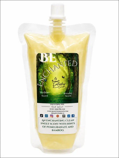 Be enchanted squeezable wax melt pomegranate and bamboo limited edition - 8 ounces