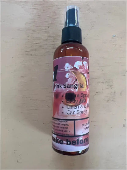 Pink sangria room and linen spray limited edition fragrance for home - 4 ounces