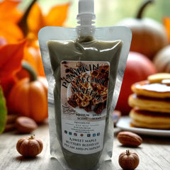 Selected Scent Pumpkin Pecan Waffle scent pouch showcasing Fall Seasonal Favorites with maple, pecan, and pumpkin notes