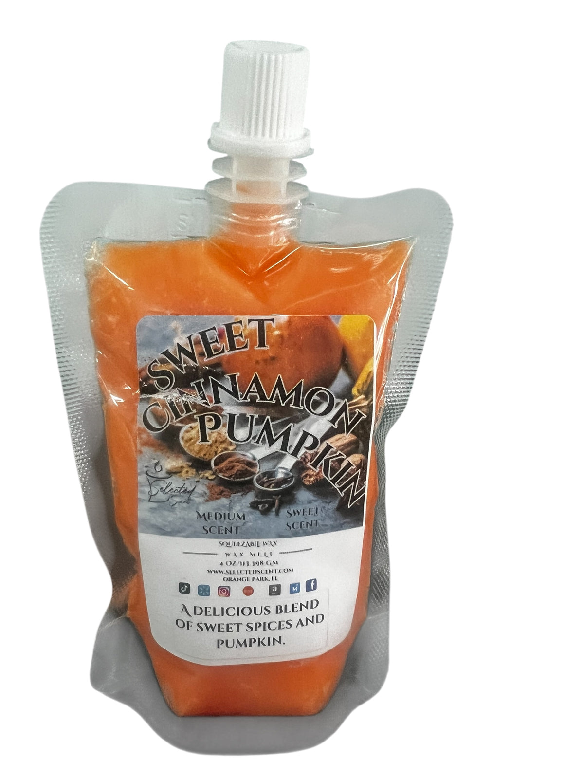 Selected Scent Sweet Cinnamon Pumpkin fragrance pouch from Fall Seasonal Favorites collection