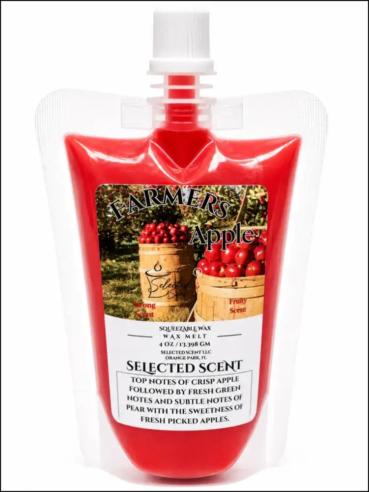 Farmers apple squeezable wax melts long lasting far throw scent - 4 oz