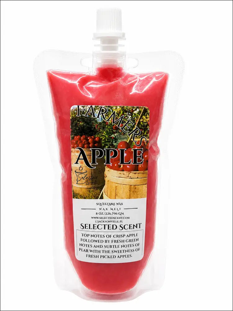 Farmers apple squeezable wax melts long lasting far throw scent - 8 oz