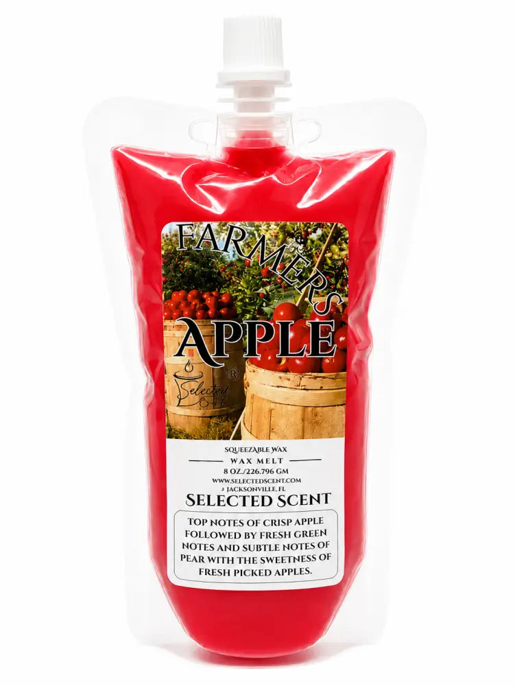 Farmers apple squeezable wax melts long lasting far throw scent - 8 oz