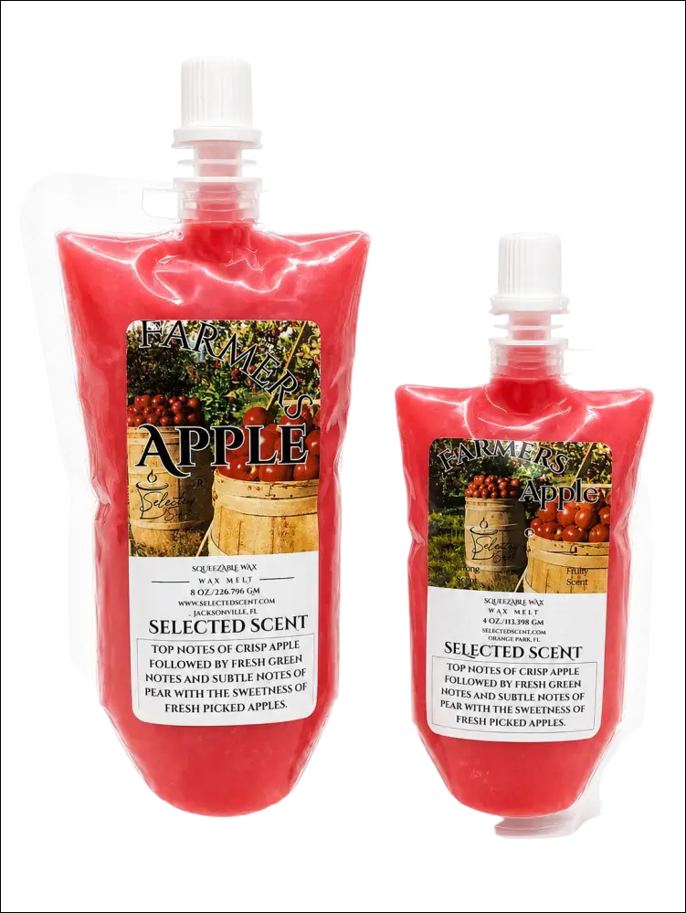 Farmers apple squeezable wax melts long lasting far throw scent