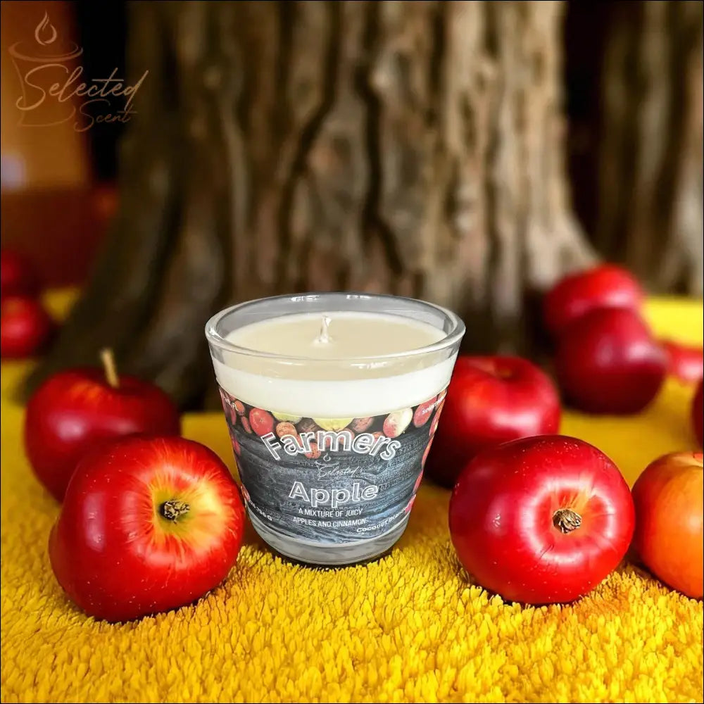 Farmers Apples 8 Oz Candle Coconut Wax Blended